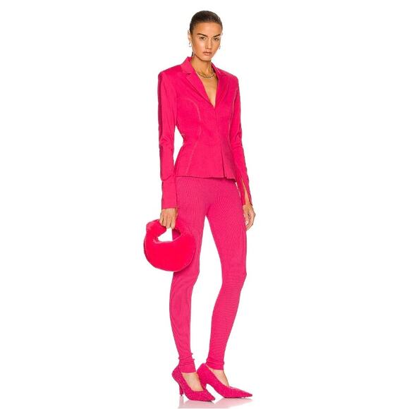 Bottega Veneta Shearling Mini Jodie Bag in Lollipop & Gold - Picture 9 of 15